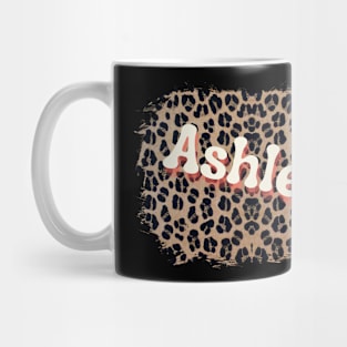 Ashley Name on Leopard Mug